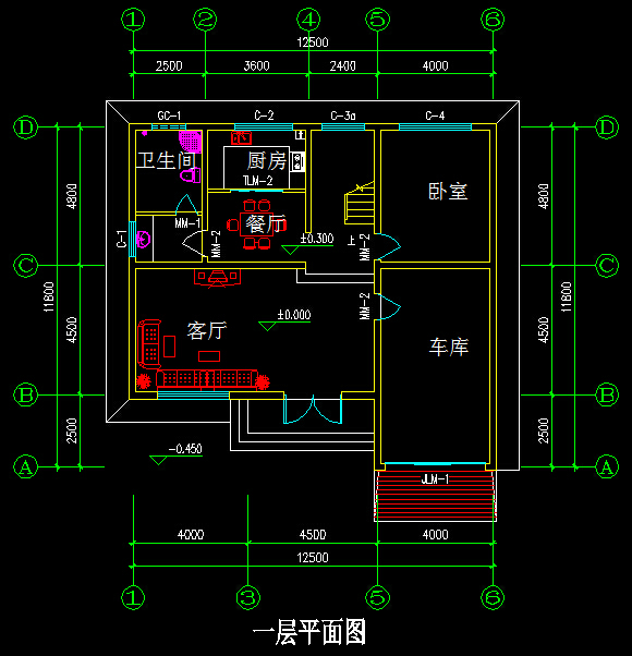 經典小三屋別墅戶型推薦 帶平面圖(圖2)